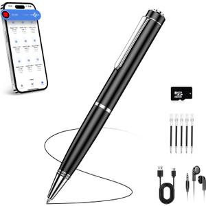 64GB Digital Voice Recorder, Audio Recorder with 25H Battery Life, Playback & Voice Activation Recording Device, Voice Activated Recorder with AI Noise Reduction for Lectures/Meetings/Interviews