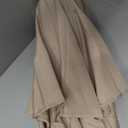 Tioline 9 FT Patio Umbrella with lights Outdoor Garden Umbrella Beige