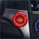 Car Push Start Button Cover,Fashionable Push to Start Button Cover for Car Decorations,Universal Interior Car Accessories (Red)