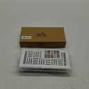 Empire Register Co. Vent Cover 4x10 inch, Art Nouveau Design, White Finish, Heavy Duty Floor Vent Covers, Metal Damper Attached Vent Covers for Home Floor only