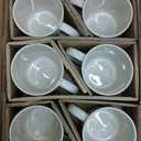 famiware Coffee Mugs Set of 6, 13 oz Mug Set, Ceramic Cup Set with Handle for Coffee, Tea, Cocoa, Milk, Constellation Series, Beige