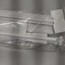 LazBlinds No Drill Blinds for Indoor Windows, Cordless 1" Vinyl Mini Blinds, Privacy S-Curve Blinds for Windows, Room Darkening Horizontal Window Blinds and Shades for Home, 25" W x 48" H, White