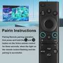 BN59-01385A Solar Voice Remote Replacement for Samsung Frame TV Remote with Bluetooth Rechargeable Solar Cell, Compatible with Samsung TVs 2021-2023 Frame Serif Crystal UHD Neo QLED OLED TVs
