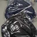 Foldable Laundry Basket Set of 4 - Popup Collapsible Design, Durable Mesh Material, Easy Carry Handles, Perfect for Home, Dorm, Travel - Beige, Navy, Black, Grey