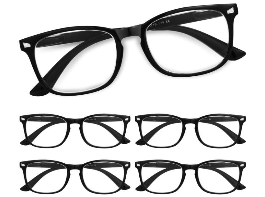 Reading Glasses for Women with Blue Light Filter
1.0, Eye Glasses, Blue Light Blocking, Cheaters (Light Black)