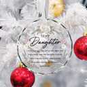 Daughter Christmas Ornament, Daughter Gifts from Mom, Birthday Gifts for Daughters, Ornaments for Christmas Tree, Daughters Home Decoration Ornaments