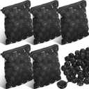 CHENGU 500 Pieces Bio Filter Balls Black Bio Balls for Aquarium Pond Filters Bulk 1.02 Inch Internal Bioball Media with 5 Pieces Filter Media Mesh Bags with Zipper for Aquarium Fish Tank Pond