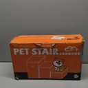 Wider Dog Ramp for High Bed with Storage 18" H, Foldable Dog Stairs for Small Medium Large Older Senior Animal, Sturdy Dog Step for Climbing Bed or Couch, Arthritis-Friendly (Gray, No Condo)