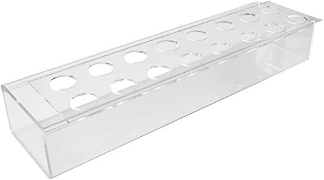 Acrylic Flower Vase, Rectangular Decorative Modern Vase, Rectangular Floral Centerpiece, Decorative Clear Vase Acrylic Flower Holder for Home Wedding Table Decor (Medium)