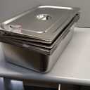 Mifoci 4 Pack Stainless Steam Hotel Pan with Lid, 1/3 Size x 6 Inch Deep Table Steam Pan Restaurant Supplies Reusable Anti Rust Catering Storage for Home, Party, Restaurant, Hotel, Buffet