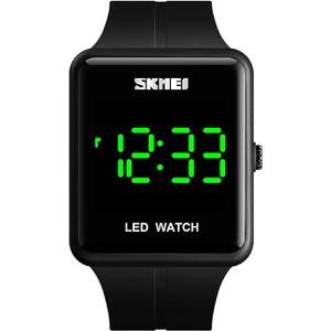 Gosasa Large Face LED Digital Watch Date Time 3Bar Waterproof Wristwatch Men Women Sports Watches