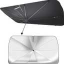 3 x 7F Car Sun Shade Umbrella, Protect from Sun Rays and Protect Interior, Sunshade for Car Windshield, Bendable Handle Windshield Cover Sun Shade, [2025 Upgrade] 55" L x 31" W