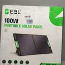 EBL 100W Portable Solar Panel for Power Station, IP65 Waterproof Foldable