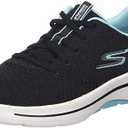 Skechers Women's Go Walk Arch Fit Unify, Black/Aqua, Size 7.5