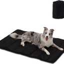 Waterproof & Portable Camping Travel Pet Mat, Easy to Clean, Washable Odor Resistant Pet Cooling Pad (Black),33"x29"