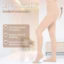 Wegitcs Compression Pantyhose, 15-20mmHG Tights for Women & Men, Medical Grade Compression Stockings for Teachers, Nurses, Office Workers & Varicose Vein Patients, Waist-high Compression Leggings to Relief Leg Fatigue, Large