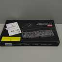 Wireless Keyboard and Mouse Combo, 2.4G Full Size Wave Keys Ergonomic Keyboard with Wrist Rest and 3-Level DPI Adjustable Wireless Ergonomic Mouse for Windows, Mac OS Desktop/Laptop/PC(Black)