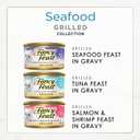 Purina Fancy Feast Grilled Wet Cat Food Seafood Collection in Wet Cat Food Variety Pack - (Pack of 30) 3 oz. Cans (EXP 12/31/27)