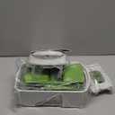 Mueller Pro-Series All-in-One, 12 Blade Mandoline Slicer for Kitchen, Food Chopper, Cucumber Slicer and Spiralizer, Cutter, Dicer, Grater, Gifts for Mom, Kitchen Essentials, White Sand/Green