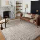 Loloi Darby Collection DAR-04 Ivory/Stone 6'-7" x 9'-3" Area Rug