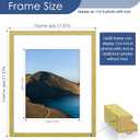 PEALSN 16x20 Picture Frame Set of 6, Wall Mount Display, Gold
