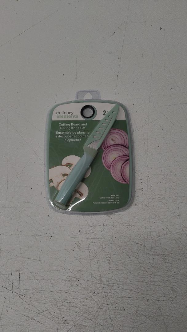 Culinary Elements Cutting Board And Paring Knife Set