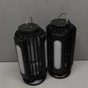 TYPEC Bug Zapper 2 Pack, Solar Bug Zapper with 3 Solar Charging Panels, IP65 Waterproof Mosquito Zapper, 4200V Mosquito Zapper with LED Light, Outdoor Indoor AUTO ON/Off