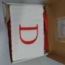 ZOEA 20 Inches Christmas Stockings with Initials, Large Embroidered Letter Knit Christmas Stocking for Family Holiday Decorations and Xmas Gift (D, Red)