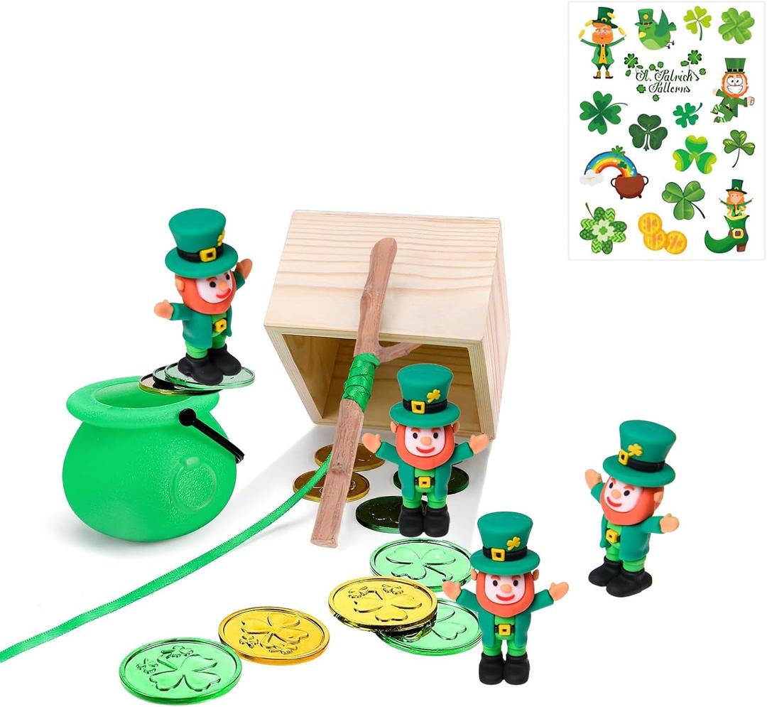 MM MEGIJAAKI 33 Pcs DIY Leprechaun Trap Kit St Patricks Day Craft Kits, How to Trap a Leprechaun Kit St. Patrick's Day Decorations Catch a Leprechaun Traps (30)