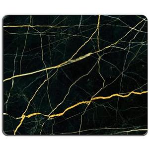 Mouse Pad, Square Mousepad, Personalized Premium-Textured, Non-Slip Rubber Base Mouse Mat, Waterproof Gaming Mouse Pad for Wireless Mouse, Computers, Laptop, Office, Home (Black Luxury Marble) Pack of 3