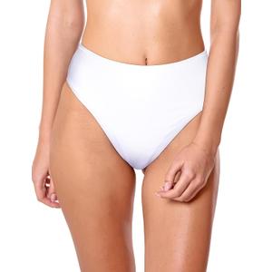 RELLECIGA Women's High Cut Bikini Bottom (XX-Large, White)