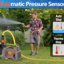 FLUENTPOWER Shallow Well/Deep Garden Pump, 1.5HP 1300GPH Portable Water Booster Jet Pump with Automatic Pressure Switch for Home, Garden, Lawn, Sprinkler Irrigation, Lift 150FT