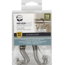 IDESIGN SUCTION BASKET & ZENNA HOME BRUSHED NICKEL 12 pack, SET of 2