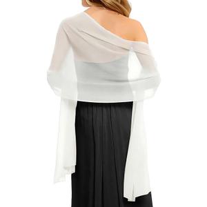 CHICGAL Women's Scarf Shawls and Wraps for Evening Dress Wedding Party Bridal Scarves Sarong Cover Ups