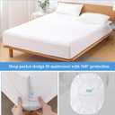 2 Pack Twin Size Premium Waterproof Mattress Protector, Soft Breathable Mattress Pad, Noiseless Waterproof Bed Cover - Stretch to 21" Fitted Deep Pocket Mattress Protection