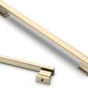 Asidrama 10 Pack 9 Inch(228mm) Brushed Brass Kitchen Cabinet Handles, Cabinet Pulls Kitchen Cabinet Hardware for Cupboard Drawer Pulls (9" Hole Center)