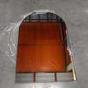 PUZONJIG Arched Wall Mirror 24"X36", Black Bathroom Vanity Mirrors for Over Sink, Modern Farmhouse Mirror Wall Mounted, Curved Arch Design for Bedroom, Living Room & Home Decor