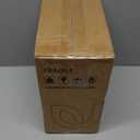 Cesun Small Bathroom Trash Can with Lid Soft Close, 5 Liter/1.3 Gallon Stainless Steel Garbage Can with Removable Inner , Step Pedal, Slim Waste Basket for Toilet, Office, Bedroom (White & Gold)