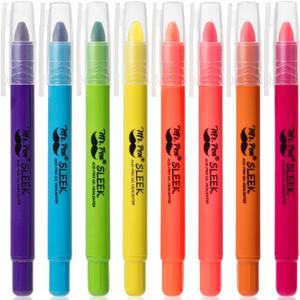 Mr. Pen No Bleed Gel Highlighter, Bible Highlighters, Assorted Colors, Pack of 8 (Vibrant Colors 1)