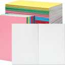 miikoul 24 Pack A5 Blank Journal Notebooks in Bulk, Colorful Soft Cover Unlined Paper for Kids Student Traveler Drawing Writing Take Notes and Plan, 8.3x5.5 Inches, 80 GSM, 60 Pages/30 Sheets