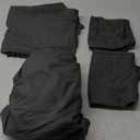 Queen Sheet Set - Luxury Hotel Bed Sheet - Soft Cooling Sheets with Elastic Corner Straps - Deep Pockets Microfiber Bedsheet - Bedding Sheets & Pillowcases - 4 Piece (Queen Size, Gray)