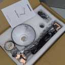 LEPOWER Metal Desk Lamp, Adjustable Goose Neck Architect Table Lamp with On/Off Switch, Swing Arm Desk Lamp with Clamp, Eye-Caring Reading Lamp for Bedroom, Study Room &Office (Sandy Black)