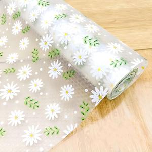 Shelf Liner Non-Adhesive Roll,17.7 x 118inch Drawer Liners,Waterproof,Non-Slip Daisy Drawer Liner,Easy to Cut,Ideal for Kitchen Cabinet and Bathroom Use,with Knife & Nano Adhesive Tape