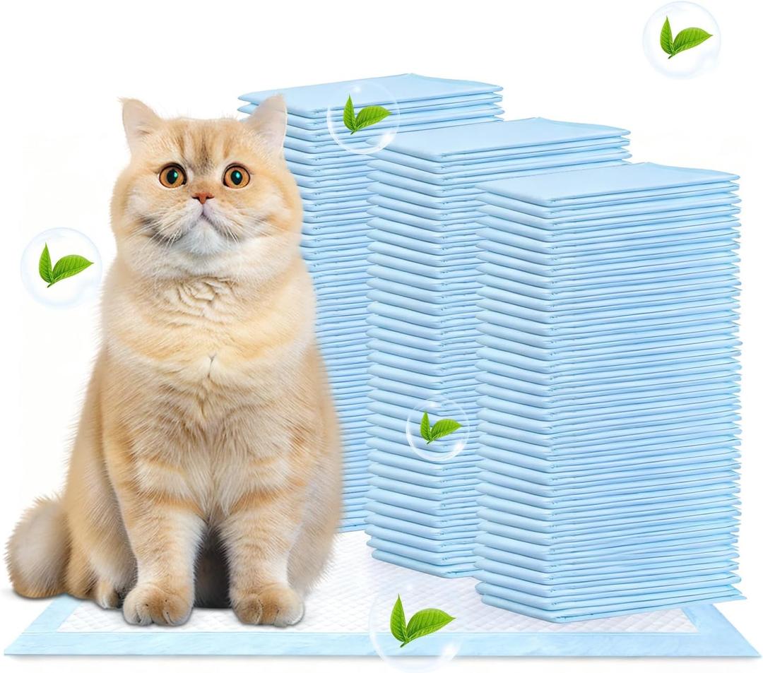 105 PCS Cat Pads Compatible with Breeze Litter System, Super Absorbent with Odor Control, Fresh Scent Cat Pee Pads Refills, 16.9" x 11.7" (105PCS)