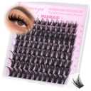 Geeneiya MERMAID Lash Clusters, 10-18MM Wispy Eyelash Clusters, D Curvature Natural Cluster Lashes for Beginners, Waterproof Cluster Eyelash Extensions DIY Lashes (Not Kit)