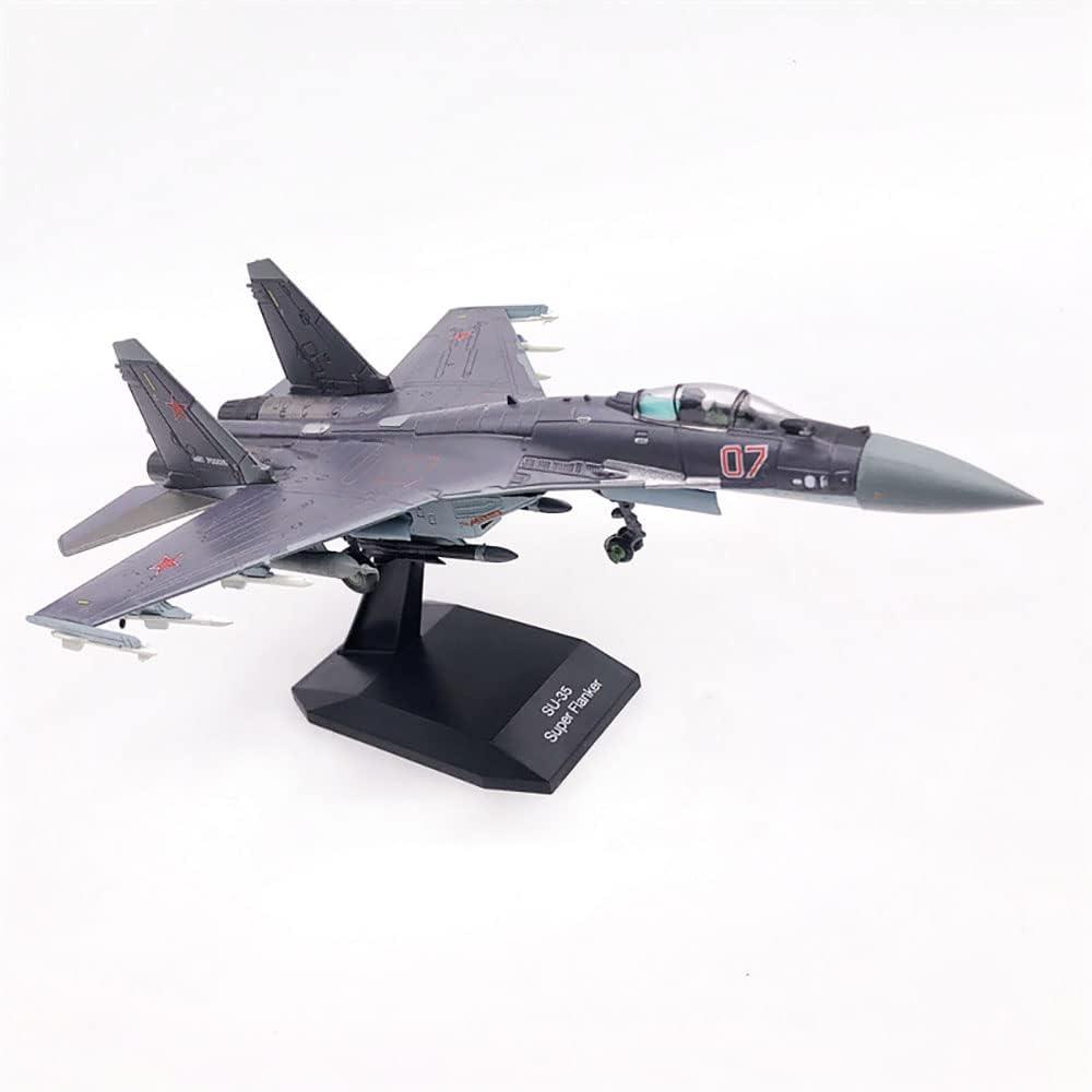 Sukhoi SU-35 Multi-Role Fighter 1/100 Diecast Aircraft Model Super Flanker (Eggplant)