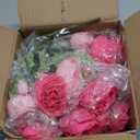 MARTINE MALL 4 Packs Peonies Artificial Flowers, Mixed Pink Artificial Peonies, Silk Peonies Flowers Fake Peonies Artificial Flowers Peonies Bouquet for Centerpiece Table Wedding Party Home Decor