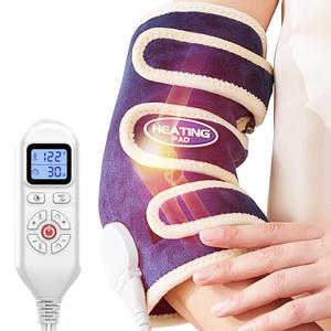 CAMECO Heated Elbow Wrap for Pain Relief, Electric Arm Heating Pad for Tendonitis, Tennis Elbow & Arthritis, Dry Heat Therapy Brace, Auto Shut Off & 86-158 Adjustable for Leg, Knee, Men & Women