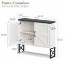 Vabches Bathroom Wall Cabinet, Farmhouse Medicine Cabinet, Rustic White, 
Product Dimensions	7.87"D x 31.5"W x 30.31"H