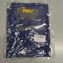 TBMPOY Women's Short Sleeve Workout Tops T-Shirts Breathable Quick Dry UPF 30+ Athletic Exercise Tee Shirts with Side Slits (Blue, L)